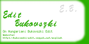 edit bukovszki business card